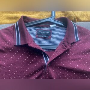 Denim & Flower Burgundy Polo Shirt